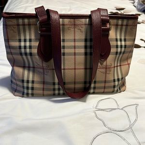 Burberry haymarket tote